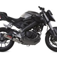 Escape compatível com Yamaha XSR 125 2021-2025, Deeptone Inox, Escape completo, não legal para países da UE, com db killer removível 
