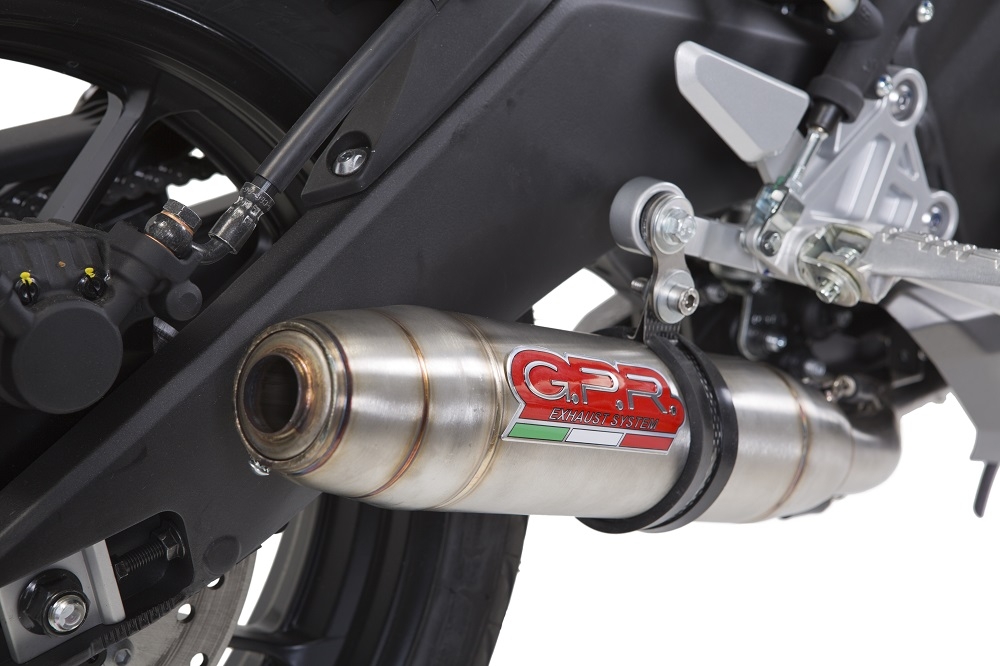 Escape compatível com Yamaha XSR 125 2021-2025, Deeptone Inox, Escape completo, não legal para países da UE, com db killer removível 