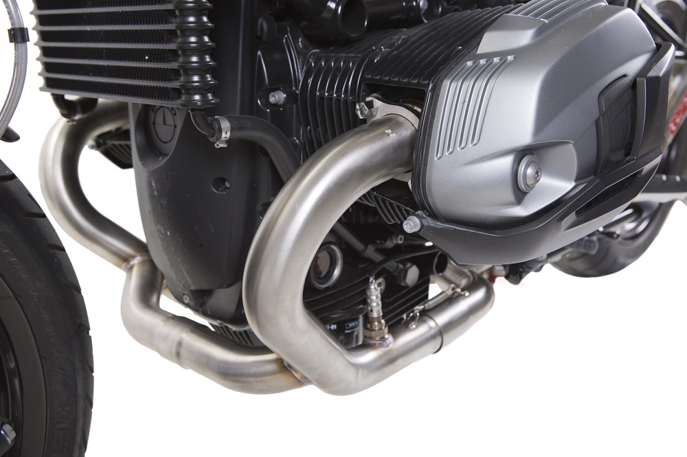Escape compatível com Bmw R Nine-T 1200 -Pure -Racer -Scrambler -Urban G-S 2013-2019, Decatalizzatore, Sistema racing Sistema de tubo para eliminar o catalisador 