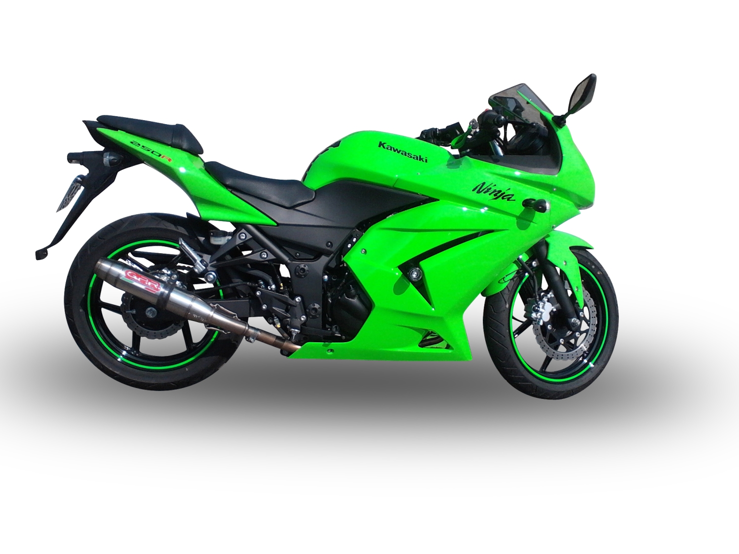 Escape compatível com Kawasaki Ninja 250 R 2007-2016, Deeptone Inox, Escape legal, homologado, silenciador com db killer removível e tubo de ligação específico 