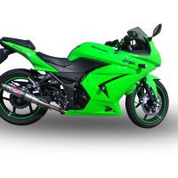 Escape compatível com Kawasaki Ninja 250 R 2007-2016, Deeptone Inox, Escape legal, homologado, silenciador com db killer removível e tubo de ligação específico 