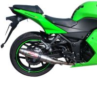 Escape compatível com Kawasaki Ninja 250 R 2007-2016, Deeptone Inox, Escape legal, homologado, silenciador com db killer removível e tubo de ligação específico 