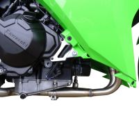 Escape compatível com Kawasaki Ninja 300 R 2012-2017, Deeptone Inox, Escape completo, não legal para países da UE, com db killer removível 