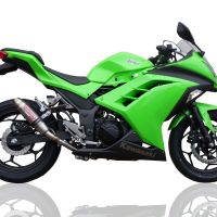 Escape compatível com Kawasaki Ninja 300 R 2012-2017, Deeptone Inox, Escape legal, homologado, silenciador com db killer removível e tubo de ligação específico 