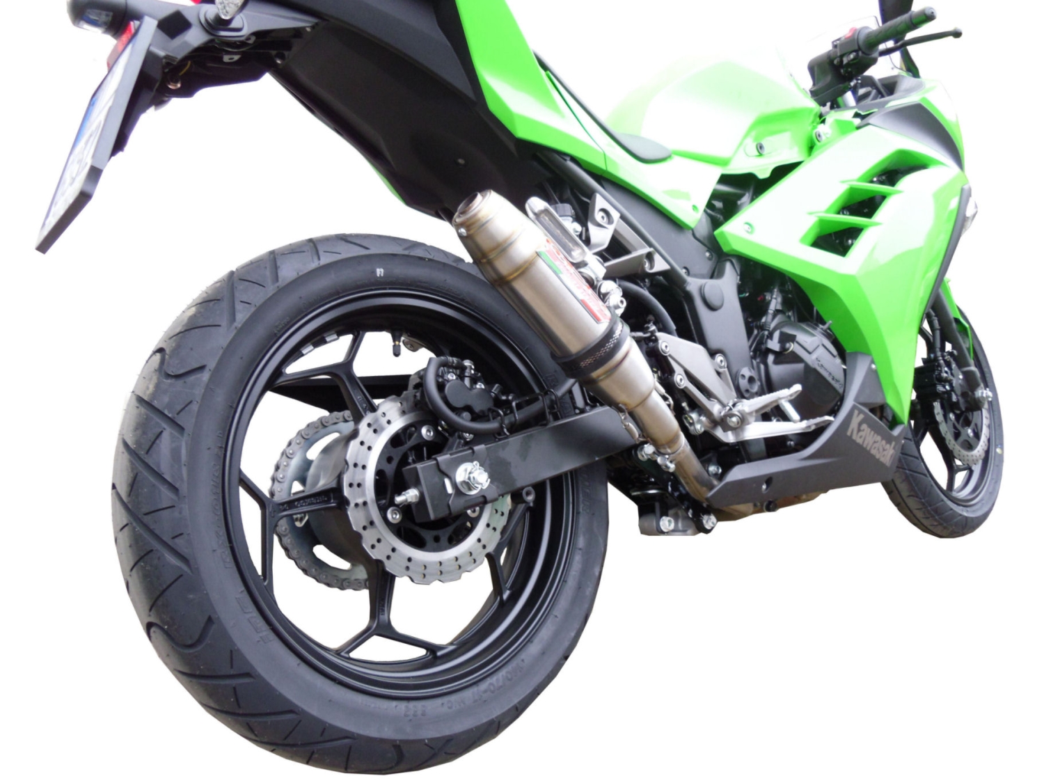 Escape compatível com Kawasaki Ninja 300 R 2012-2017, Deeptone Inox, Escape legal, homologado, silenciador com db killer removível e tubo de ligação específico 
