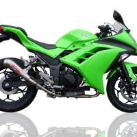 Escape compatível com Kawasaki Ninja 300 R 2012-2017, Powercone Evo, Escape legal, homologado, silenciador com db killer removível e tubo de ligação específico 