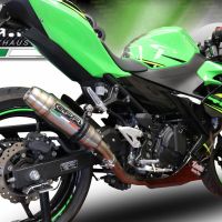 Escape compatível com Kawasaki Ninja 500 2023-2025, Deeptone Inox, Escape legal, homologado, silenciador com db killer removível e tubo de ligação específico 