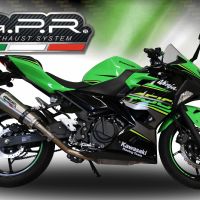 GPR escape compatível com  Kawasaki Ninja 400 2023-2025, New Grand Prix Evo Titanium, Escape Racing, linha completa, fornecido com coletor específico, artigo sem homologação 