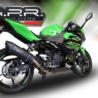 Escape compatível com Kawasaki Z 400 2023-2025, Furore Evo4 Nero, Escape legal, homologado, silenciador com db killer removível e tubo de ligação específico 