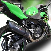 Escape compatível com Kawasaki Z 400 2023-2025, Furore Evo4 Nero, Escape legal, homologado, silenciador com db killer removível e tubo de ligação específico 