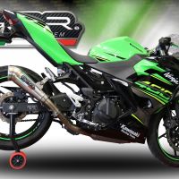 Escape compatível com Kawasaki Ninja 400 2023-2025, Powercone Evo, Escape legal, homologado, silenciador com db killer removível e tubo de ligação específico 