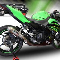 Escape compatível com Kawasaki Ninja 400 2023-2025, Powercone Evo, Escape legal, homologado, silenciador com db killer removível e tubo de ligação específico 