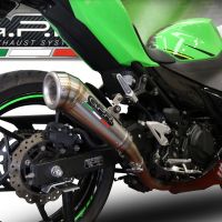 Escape compatível com Kawasaki Ninja 400 2023-2025, Powercone Evo, Escape legal, homologado, silenciador com db killer removível e tubo de ligação específico 