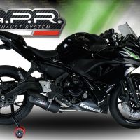 Escape compatível com Kawasaki Ninja 650 2023-2024, Furore Evo4 Poppy, Escape completo, não legal para países da UE, com db killer removível 