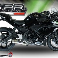 Escape compatível com Kawasaki Ninja 650 2017-2020, Powercone Evo, Escape completo, não legal para países da UE, com db killer removível 