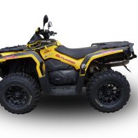 Escape compatível com Can Am Outlander 650 XMR 2013-2023, Deeptone Atv, Escape legal, homologado, silenciador com db killer removível e tubo de ligação específico 