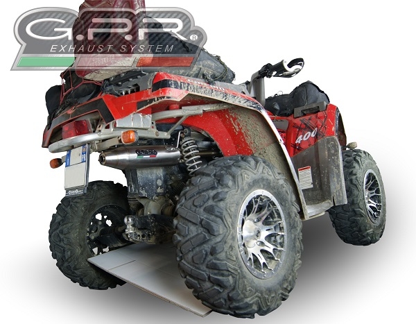 Escape compatível com Can Am Can Am 400 2005-2011, Deeptone Atv, Sistema homologado,legal, linha completa, incluindo db killer removível mais coletor 