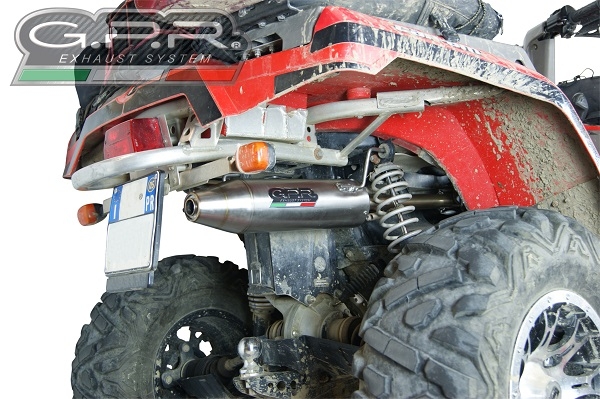 Escape compatível com Can Am Can Am 400 2005-2011, Deeptone Atv, Sistema homologado,legal, linha completa, incluindo db killer removível mais coletor 