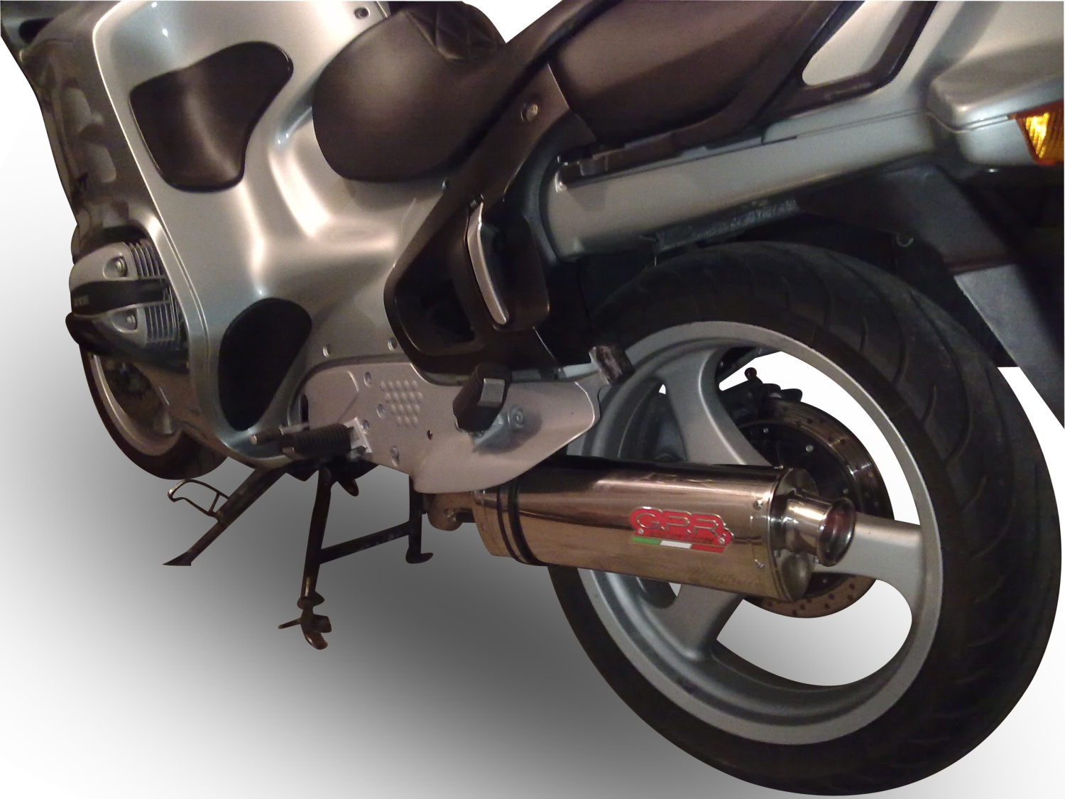 Escape compatível com Bmw R 1100 Rt 1994-2001, Trioval, Escape legal, homologado, silenciador com db killer removível e tubo de ligação específico 