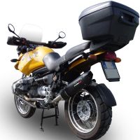 Escape compatível com Bmw R 1150 Gs -Adventure 1999-2004, Furore Nero, Escape legal, homologado, silenciador com db killer removível e tubo de ligação específico 
