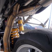 Escape compatível com Bmw R 1200 S 2006-2008, Albus Ceramic, Par de silenciosos de escape homologadas, com db killer removível e tubos de ligação específicos 