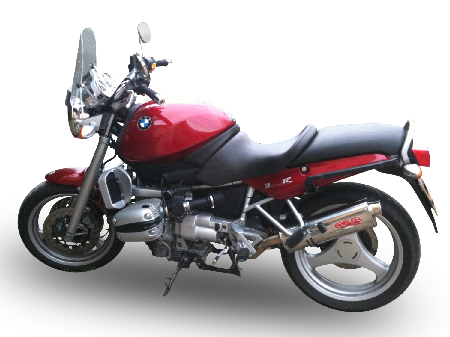 Escape compatível com Bmw R 1100 Rt 1994-2001, Trioval, Escape legal, homologado, silenciador com db killer removível e tubo de ligação específico 