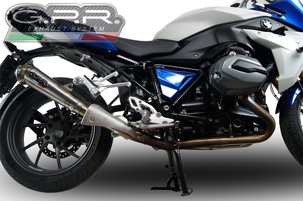 Escape compatível com Bmw R 1200 Rs Lc 2015-2016, Powercone Evo, Escape legal, homologado, silenciador com db killer removível e tubo de ligação específico 