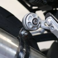 Escape compatível com Bmw R 1250 R -Rs 2021-2024, Dual Poppy, Escape legal, homologado, silenciador com db killer removível e tubo de ligação específico 