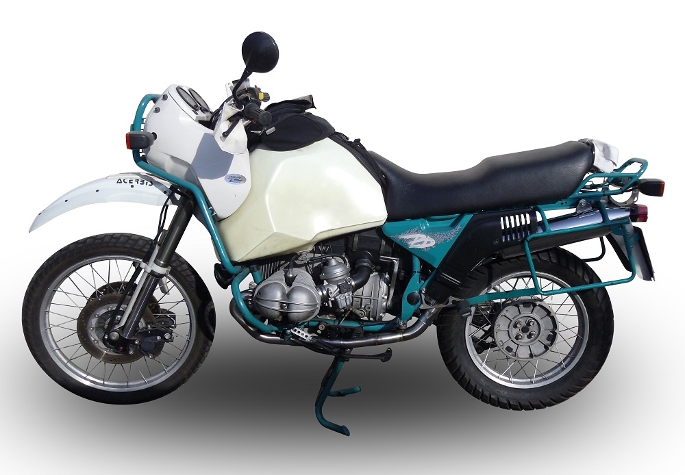 Escape compatível com Bmw R 100 Gs 1987-1996, Vintacone, Escape legal, homologado, silenciador com db killer removível e tubo de ligação específico 