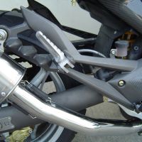 Escape compatível com Cagiva Raptor 1000 2000-2003, Satinox , Par de silenciosos de escape homologadas, com db killer removível e tubos de ligação específicos 