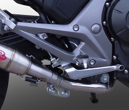 Escape compatível com Honda Nc 750 X - S Dct 2017-2015, Powercone Evo, Escape legal, homologado, silenciador com db killer removível e tubo de ligação específico 
