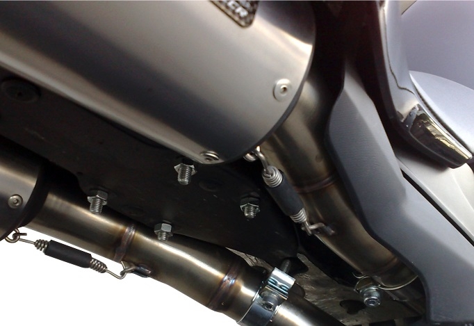 Escape compatível com Yamaha Yzf 1000 R1 2007-2008, Albus Ceramic, Par de silenciosos de escape homologadas, com db killer removível e tubos de ligação específicos 