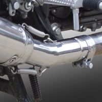 Escape compatível com Royal Enfield Continental GT 535 2014-2016, Vintacone, Sistema racing Silencioso com tubo de ligação 