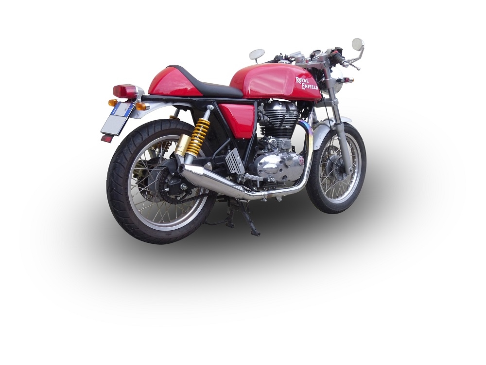 Escape compatível com Royal Enfield Continental GT 535 2014-2016, Vintacone, Sistema racing Silencioso com tubo de ligação 