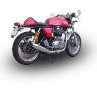 Escape compatível com Royal Enfield Continental GT 535 2014-2016, Vintacone, Sistema racing Silencioso com tubo de ligação 