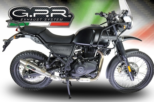 Escape compatível com Royal Enfield Himalayan 410 DIAM 42.5 2017-2020, Vintacone, Sistema homologado apenas para ruído, válido para mercados fora da UE Silencioso com tubo de ligação 