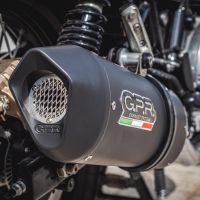 Escape compatível com Royal Enfield Interceptor 650 2021-2025, Furore Evo4 Nero, Escape duplo, não legal para os países membros da UE, incluindo db killers removíveis e tubos de ligação 