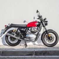 Escape compatível com Royal Enfield Interceptor 650 2021-2025, Powercone Evo, Escape duplo, não legal para os países membros da UE, incluindo db killers removíveis e tubos de ligação 
