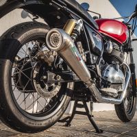 Escape compatível com Royal Enfield Interceptor 650 2021-2025, Powercone Evo, Escape duplo, não legal para os países membros da UE, incluindo db killers removíveis e tubos de ligação 