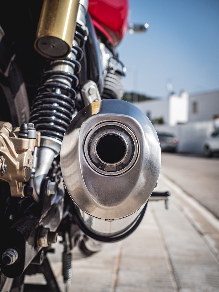 Escape compatível com Royal Enfield Interceptor 650 2019-2020, Satinox, Escape duplo, não legal para os países membros da UE, incluindo db killers removíveis e tubos de ligação 