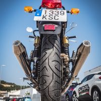 Escape compatível com Royal Enfield Interceptor 650 2021-2025, Ultracone, Escape duplo, não legal para os países membros da UE, incluindo db killers removíveis e tubos de ligação 