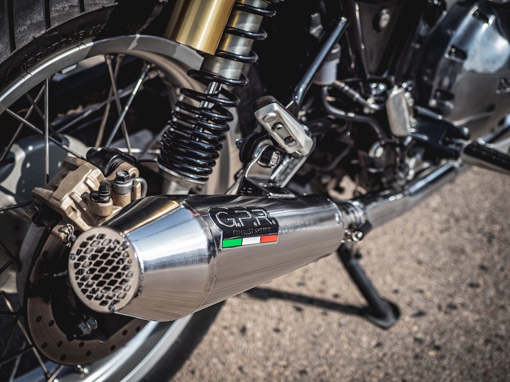 Escape compatível com Royal Enfield Interceptor 650 2021-2025, Ultracone, Escape duplo, não legal para os países membros da UE, incluindo db killers removíveis e tubos de ligação 