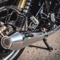 Escape compatível com Royal Enfield Interceptor 650 2021-2025, Ultracone, Escape duplo, não legal para os países membros da UE, incluindo db killers removíveis e tubos de ligação 