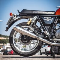 Escape compatível com Royal Enfield Interceptor 650 2021-2025, Ultracone, Escape duplo, não legal para os países membros da UE, incluindo db killers removíveis e tubos de ligação 