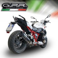 Escape compatível com Bmw R 1200 R 2015 Lc 2015-2016, Furore Nero, Escape legal, homologado, silenciador com db killer removível e tubo de ligação específico 