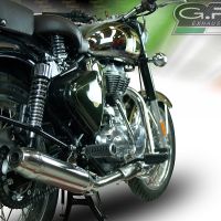 Escape compatível com Royal Enfield Continental GT 535 2014-2016, Deeptone Inox, Escapamento Racing, silenciador com conexão específica e db killer removível 