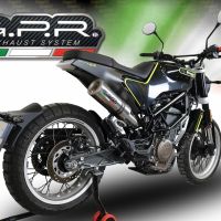 GPR escape compatível com  Husqvarna Svartpilen 401 2018-2019, M3 Inox , Escape homologado semi-completo com db killer removível e com catalisador 