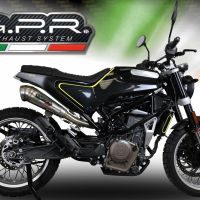 GPR escape compatível com  Husqvarna Svartpilen 401 2018-2019, Powercone Evo, Escape homologado semi-completo com db killer removível e com catalisador 