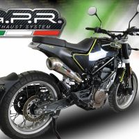 GPR escape compatível com  Husqvarna Svartpilen 401 2018-2019, Powercone Evo, Escape homologado semi-completo com db killer removível e com catalisador 