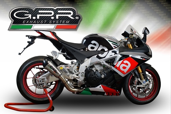 GPR escape compatível com  Aprilia Rsv4 1000 2015-2016, New Grand Prix Evo Titanium, Escape legal, homologado, silenciador com catalisador, db killer removível e tubo de ligação específico 